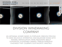 Tablet Screenshot of divisionwineco.com